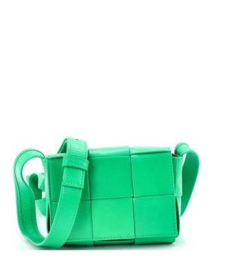 Candy Cassette Crossbody Bag Maxi Intrecciato Leather