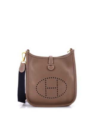 Pre-Owned HERMES TPM Long Strap Evelyne Bag Clemence