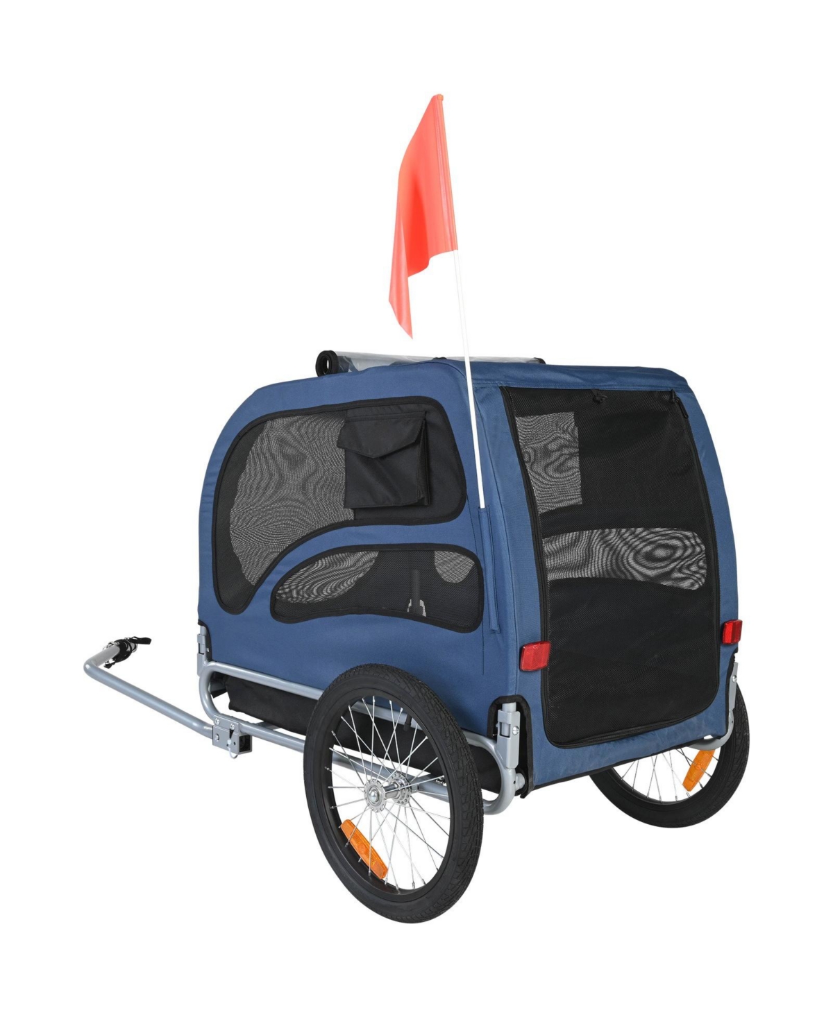 Cozito Dog Bike Trailer, 100 lb Capacity Folding Pet Bicycle Carrier with Quick Release Wheels
