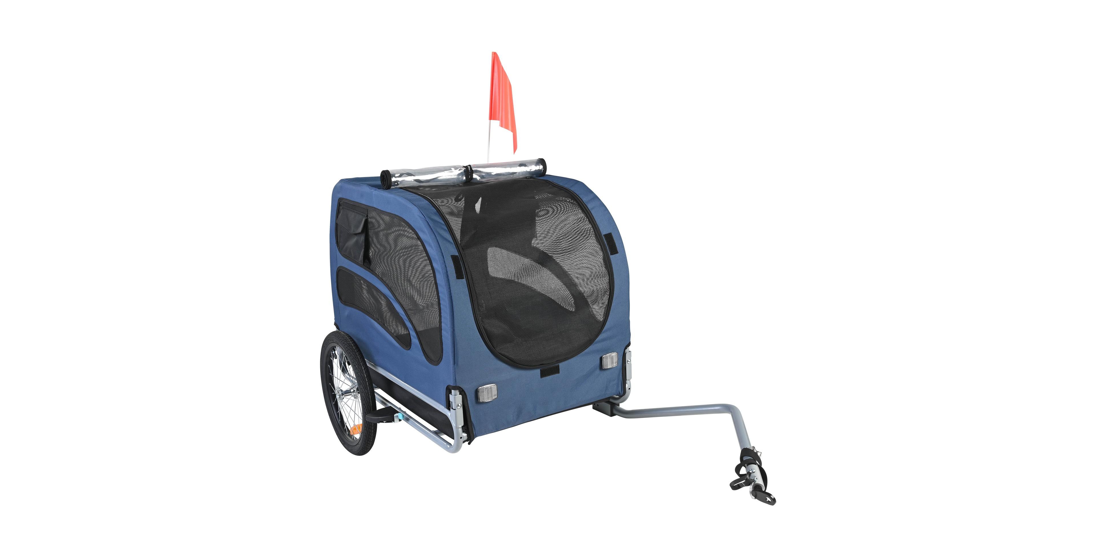 Cozito Dog Bike Trailer, 100 lb Capacity Folding Pet Bicycle Carrier with Quick Release Wheels