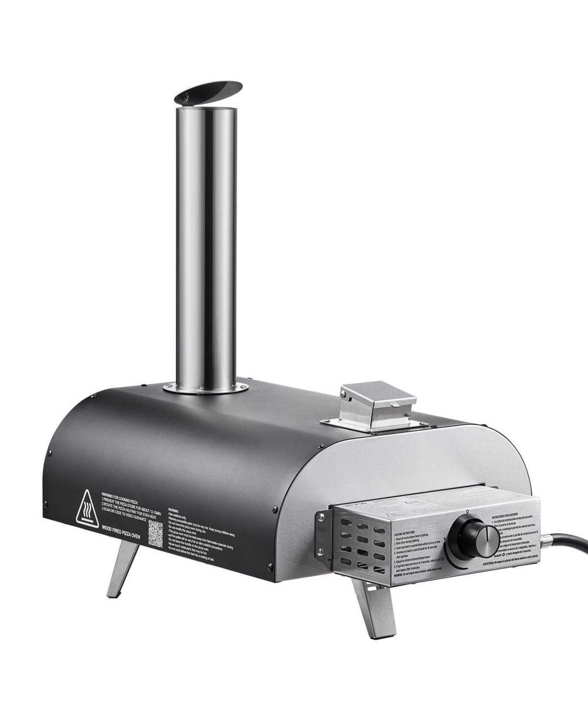 Cozito Dual Fuel Outdoor Pizza Oven, 12 inches Wood Fire and Propane Pizza Maker