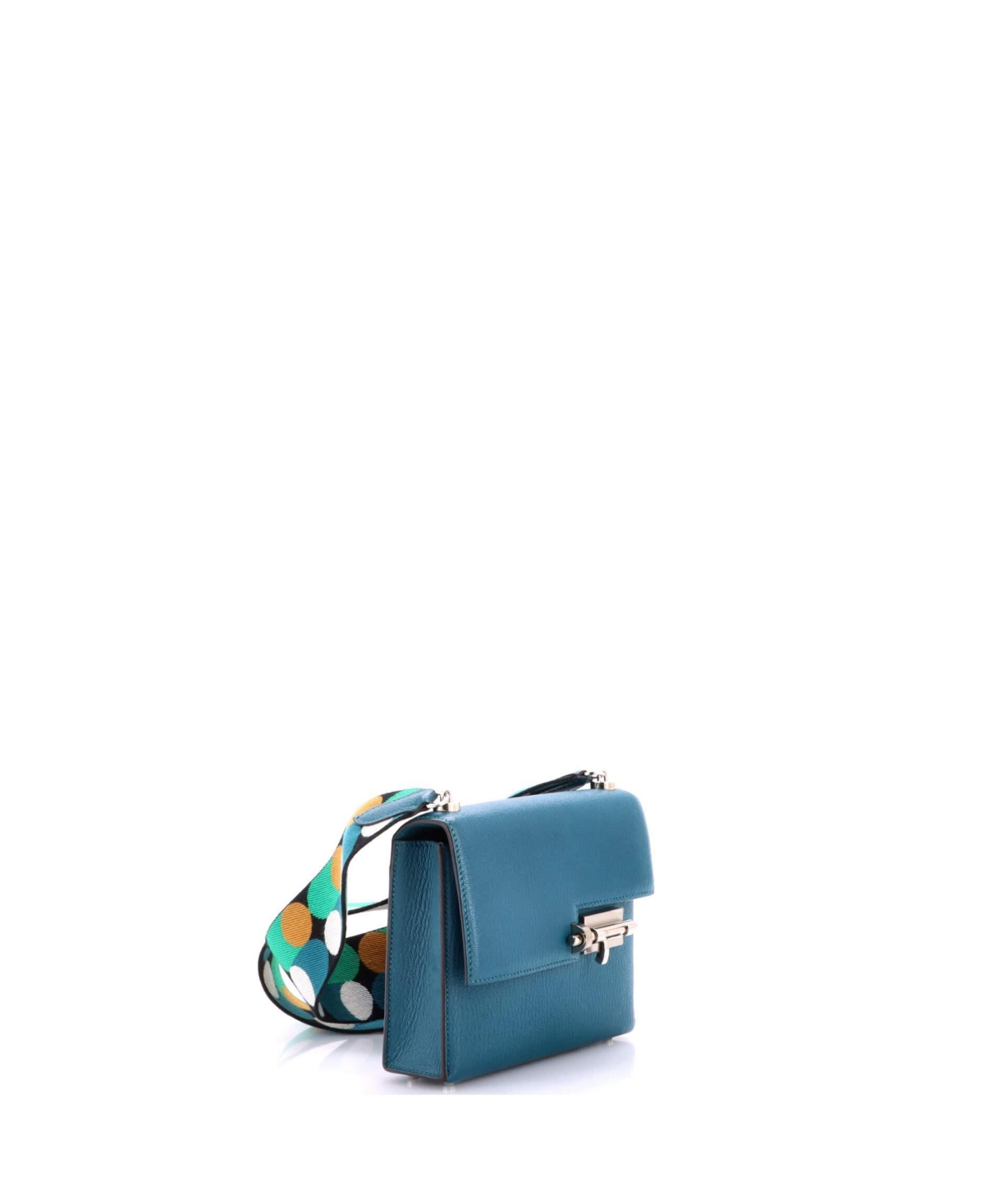 Pre-Owned HERMES Mini Verrou Bag Chevre Mysore and Canvas