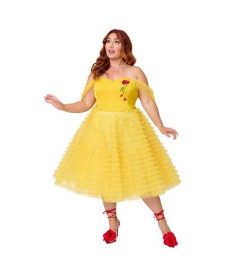 Plus Size Mesh Tulle Belle Swing Dress