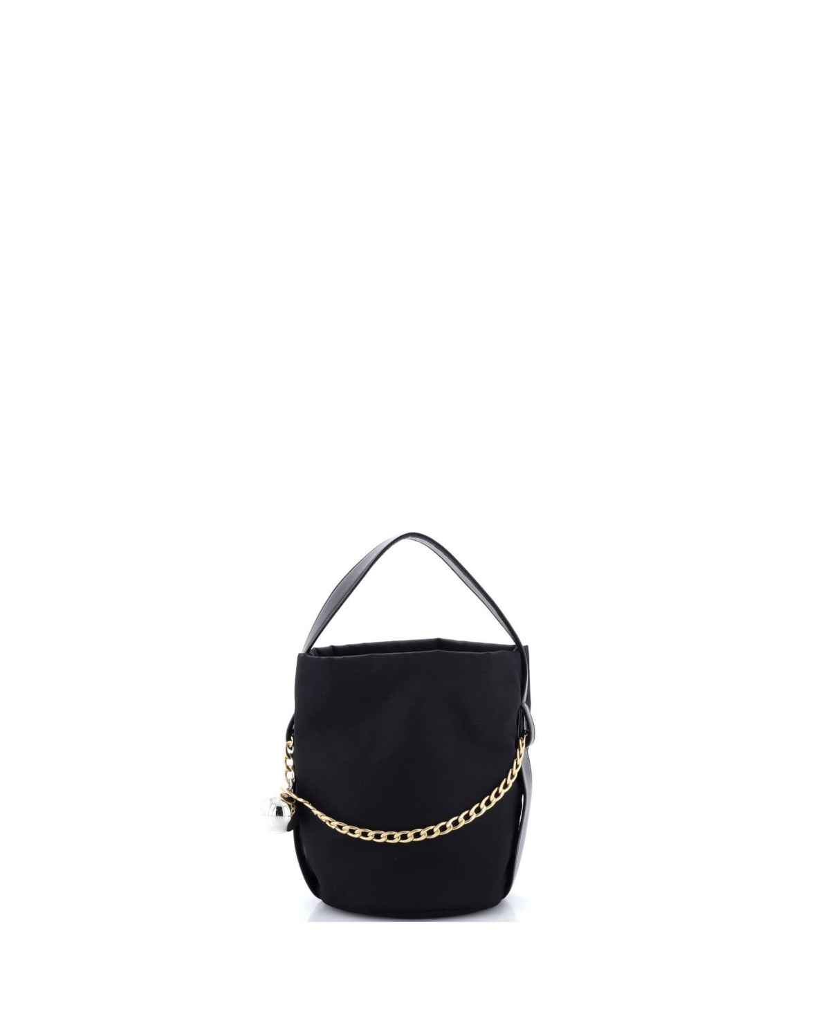 Pre-Owned Prada Mini Petit Sac Bucket Bag Re-Nylon and Nappa Leather