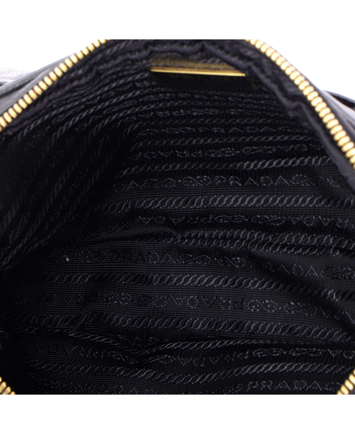 Pre-Owned Prada Medium Double Zip Camera Bag Vitello Phenix