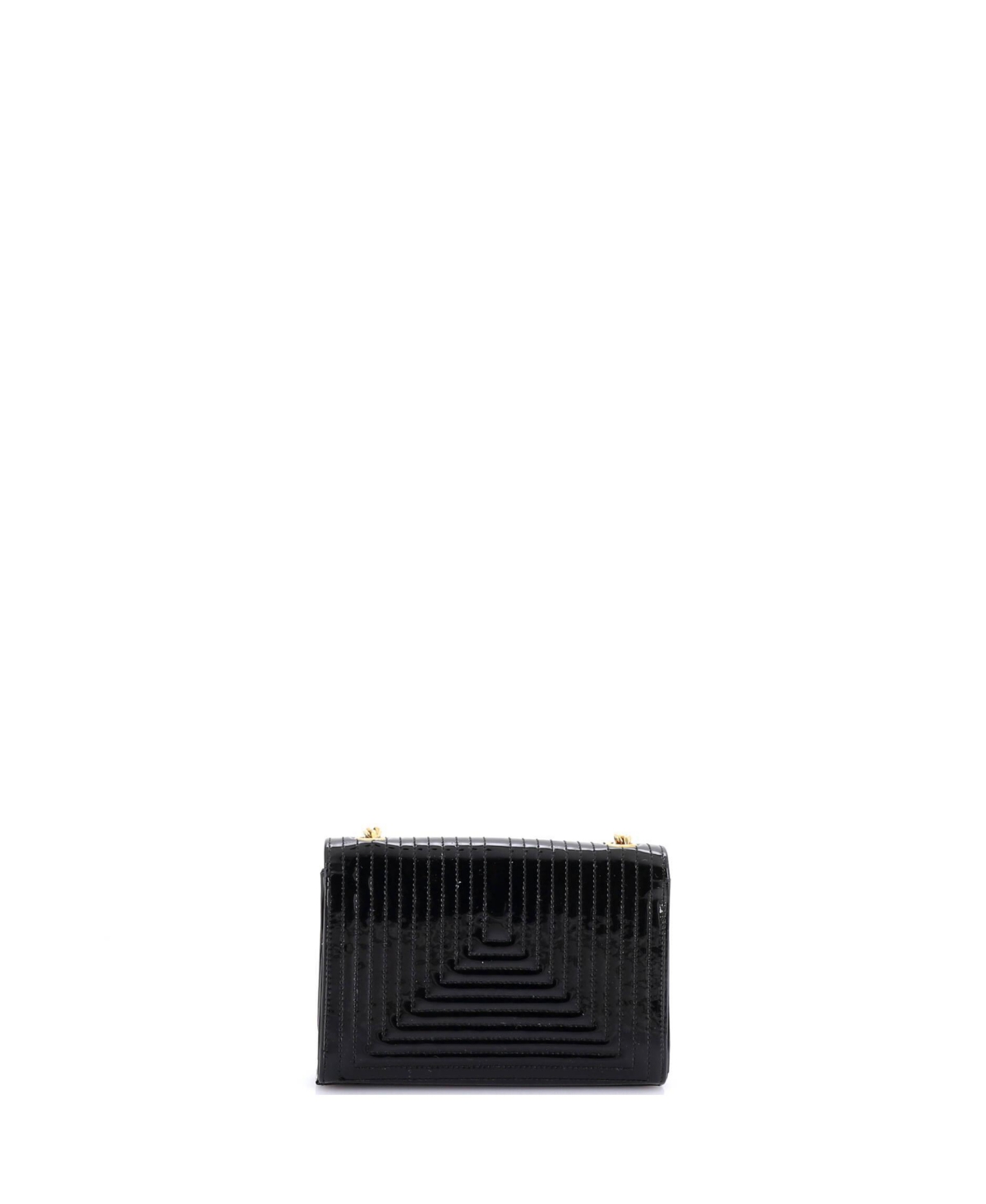 Pre-Owned Saint Laurent Small Classic Monogram Tassel Crossbody Bag Quilted Patent