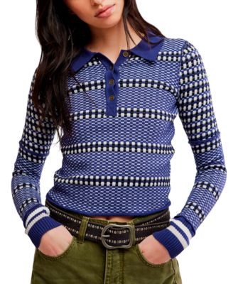 Women's Level Up Long-Sleeve Henley Top