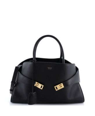 Large Hug Top Handle Bag Leather