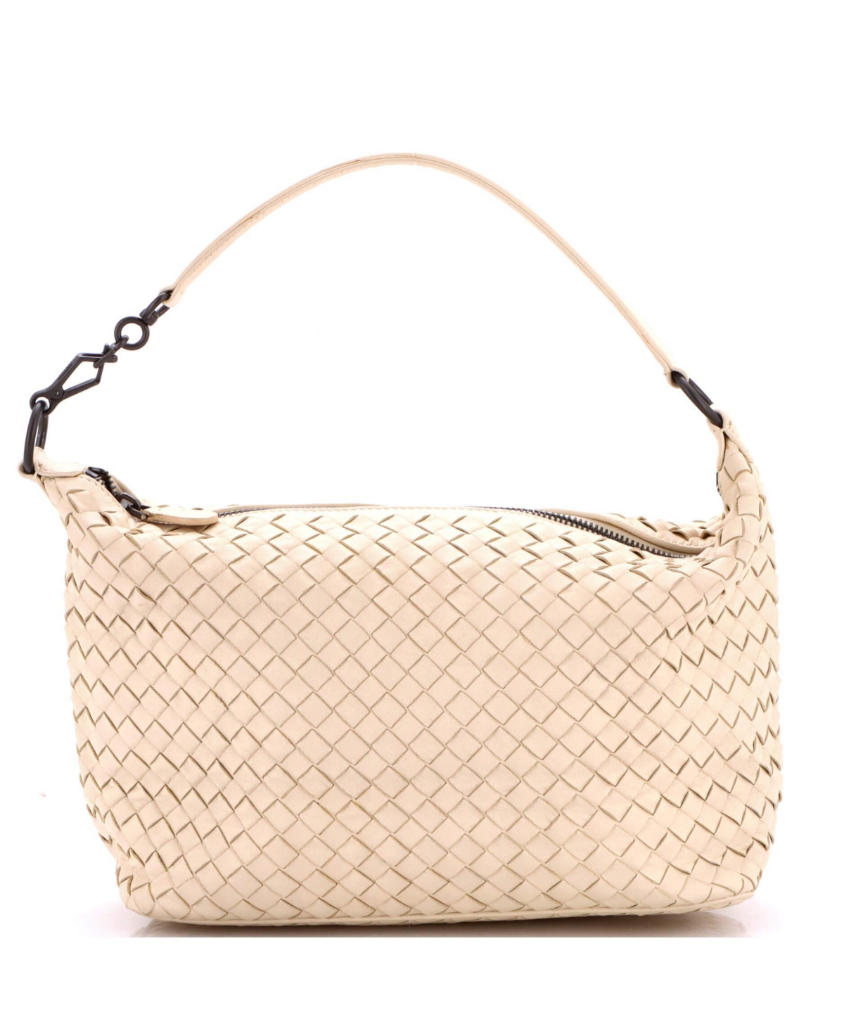 Pre-Owned Bottega Veneta Small Zip Hobo Intrecciato Nappa