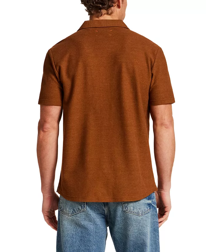 Men's Structural Pique Knit Short-Sleeve Shirt - thumbnail 4