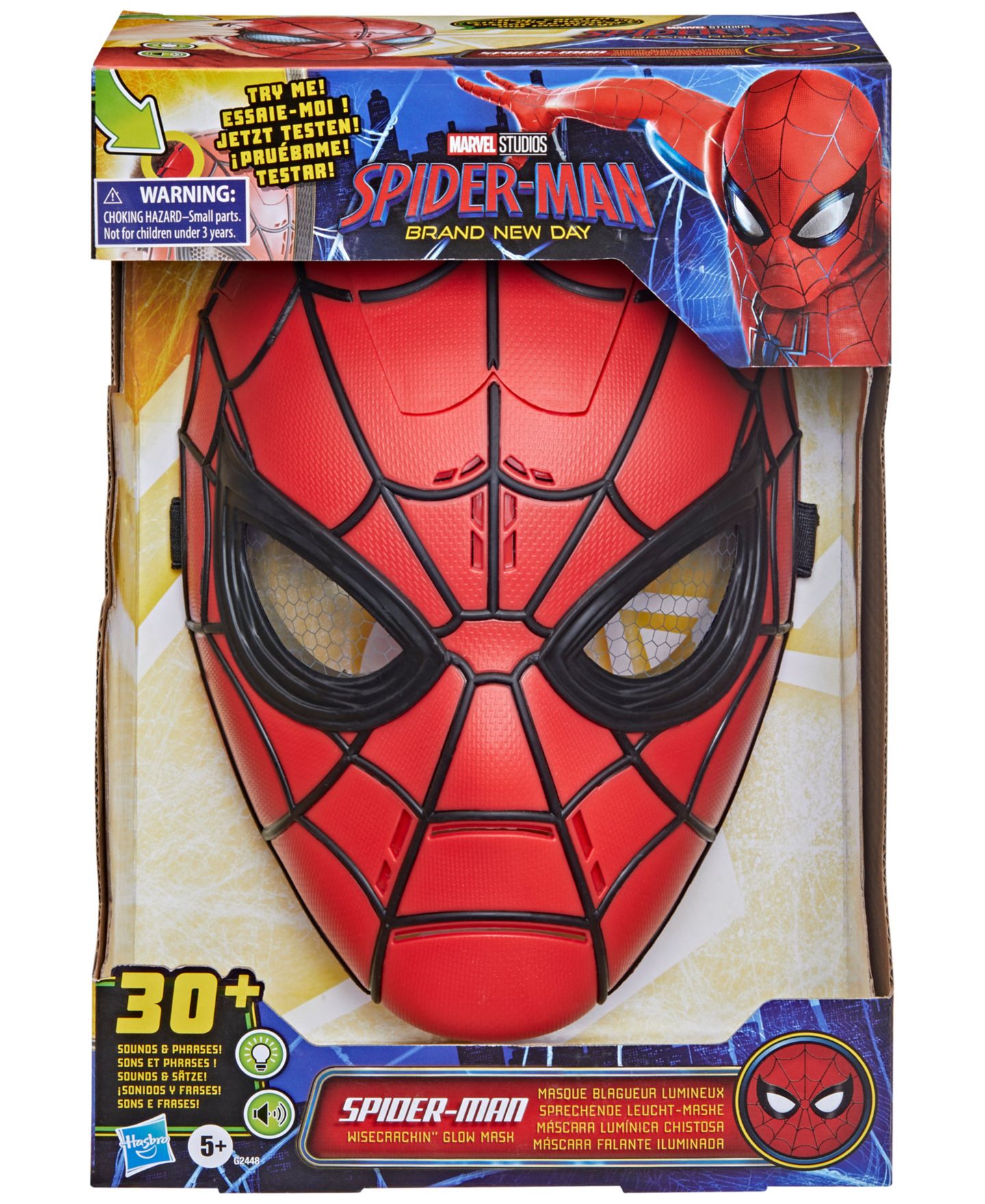 Детская игрушка Spider-Man Wisecrackin' Glow Electronic Mask, Ages 5+ — фото 4