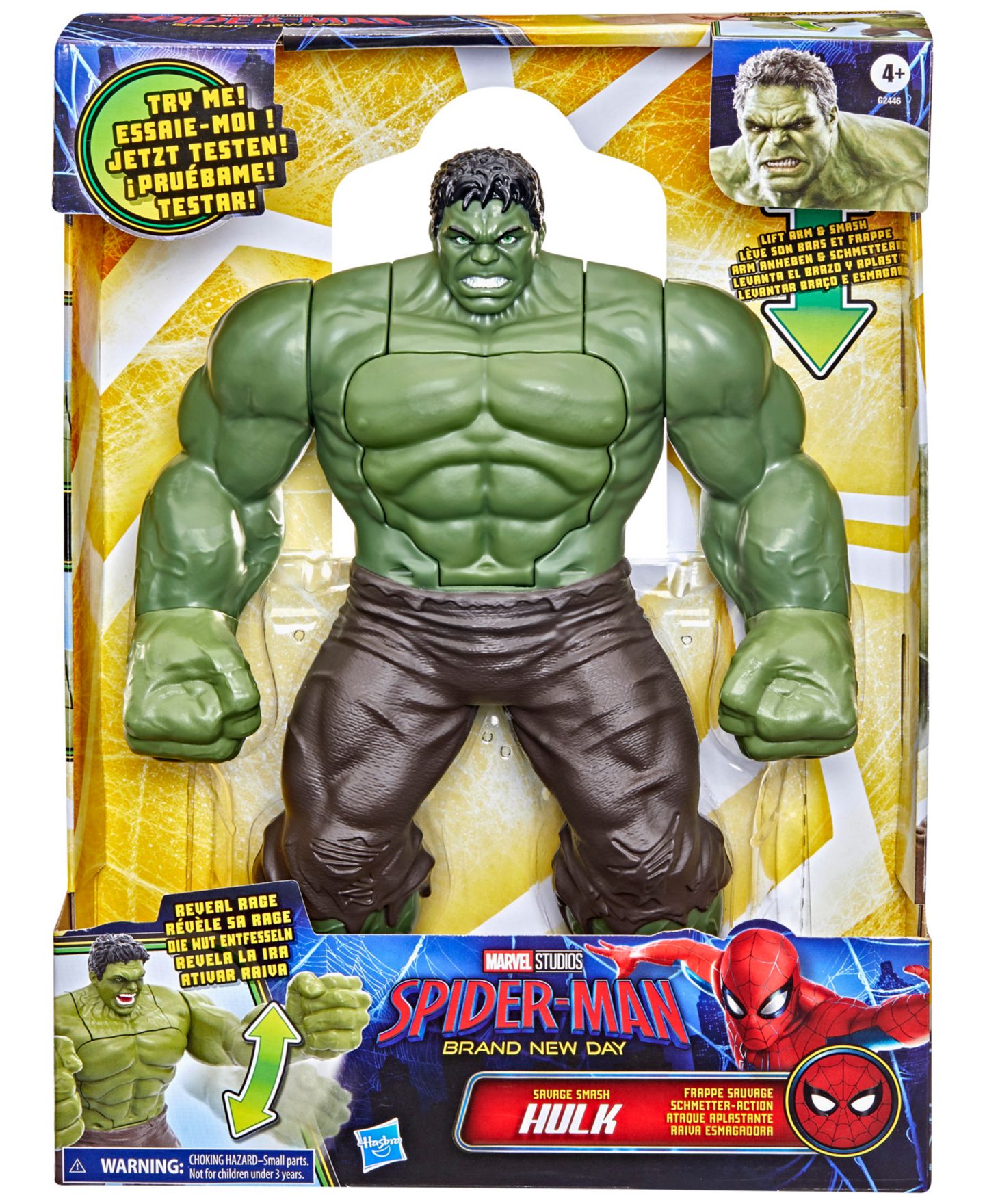 Детская фигурка Spider-Man Savage Smash Hulk 13.5" Action Figure, Ages 4+ — фото 5