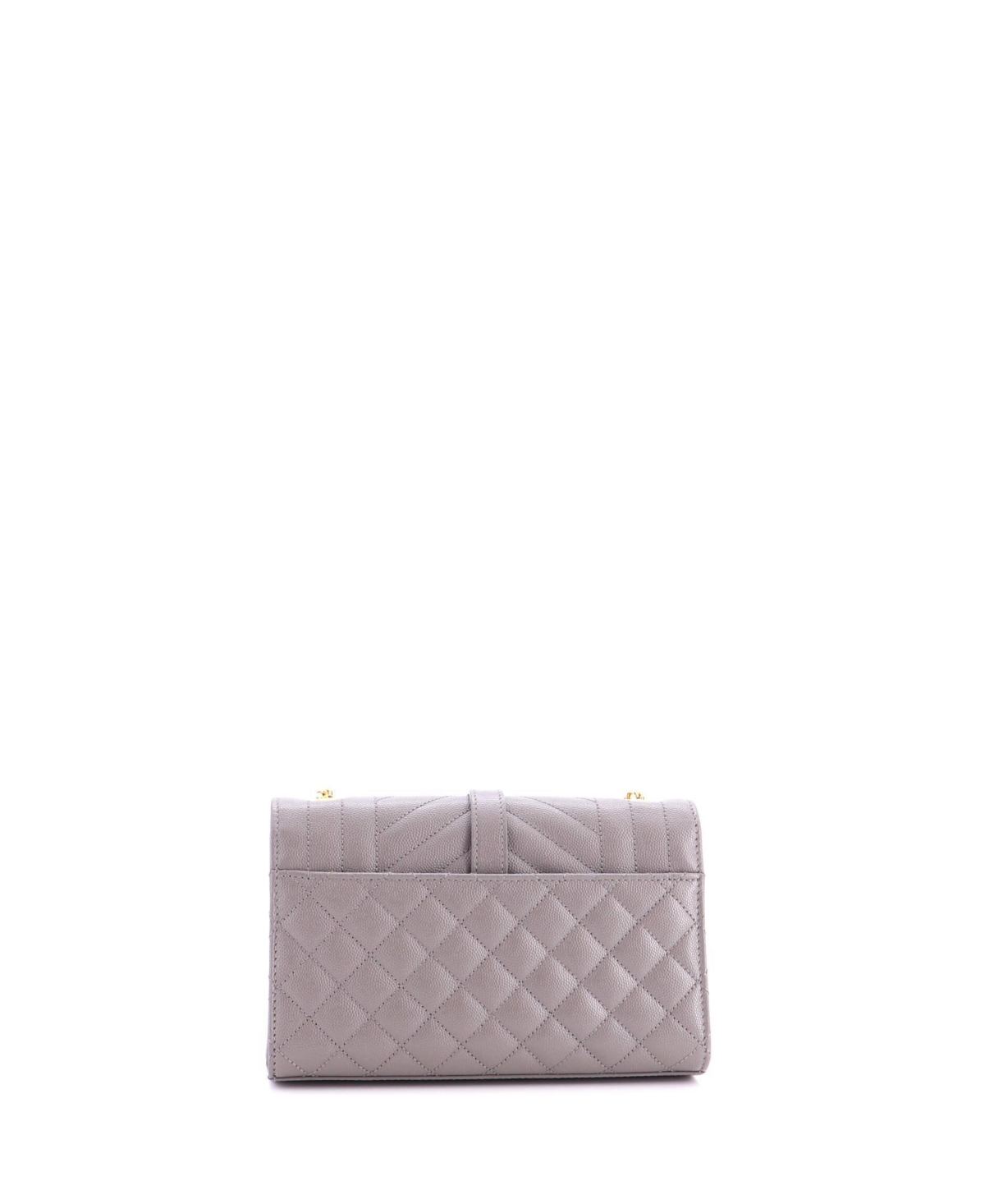 Pre-Owned Saint Laurent Small Classic Monogram Envelope Satchel Mixed Matelasse Leather