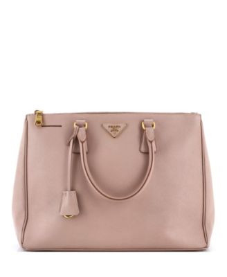 Large Double Zip Lux Tote Saffiano Leather