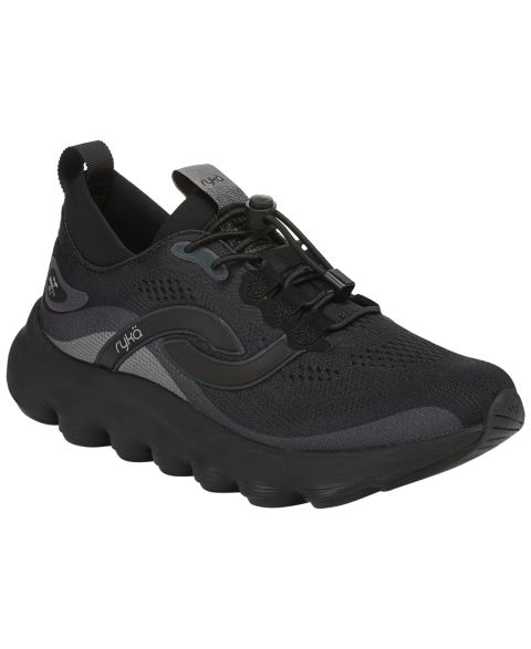 Женские кроссовки Ryka Podflow Walking Toggle Athletic, цвет: Чёрный сетчатый