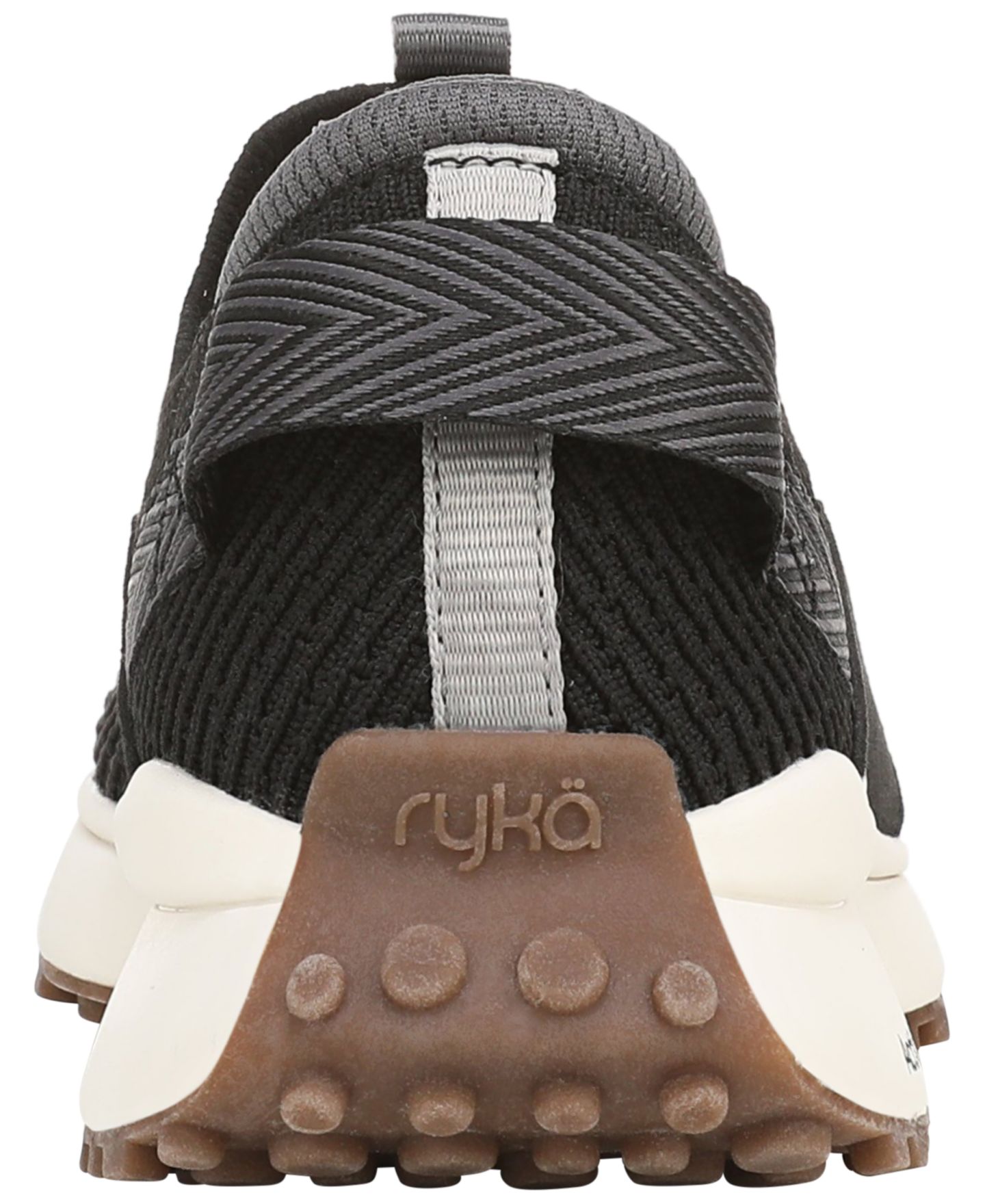 Женские кроссовки Ryka Jumpstart Knit Running Inspired Slip-On, цвет: Чёрный вязаный — фото 3