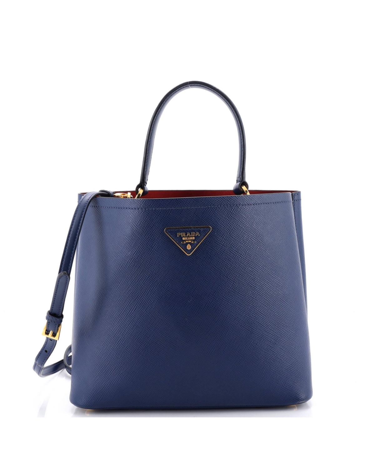 Pre-Owned Prada Panier Bucket Bag Saffiano Leather