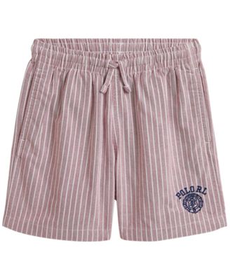 Boys' 2T-7 Big Fit Striped Cotton Oxford Shorts