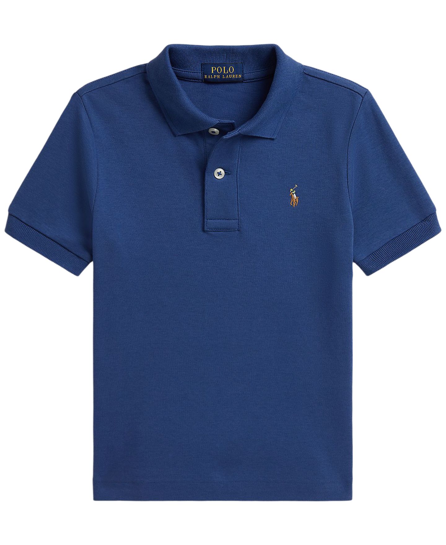 Поло Polo Ralph Lauren Soft Cotton Polo Shirt для мальчиков, цвет: Лазурный — фото 1