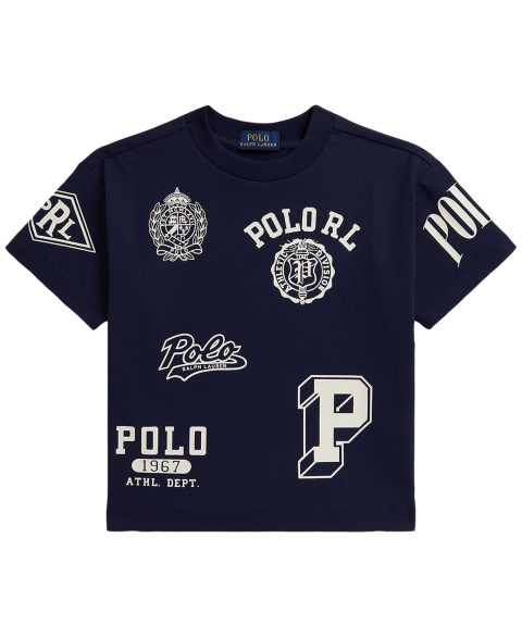 Polo Ralph Lauren Boys' 2T-7 Big Fit Cotton Graphic T-Shirt