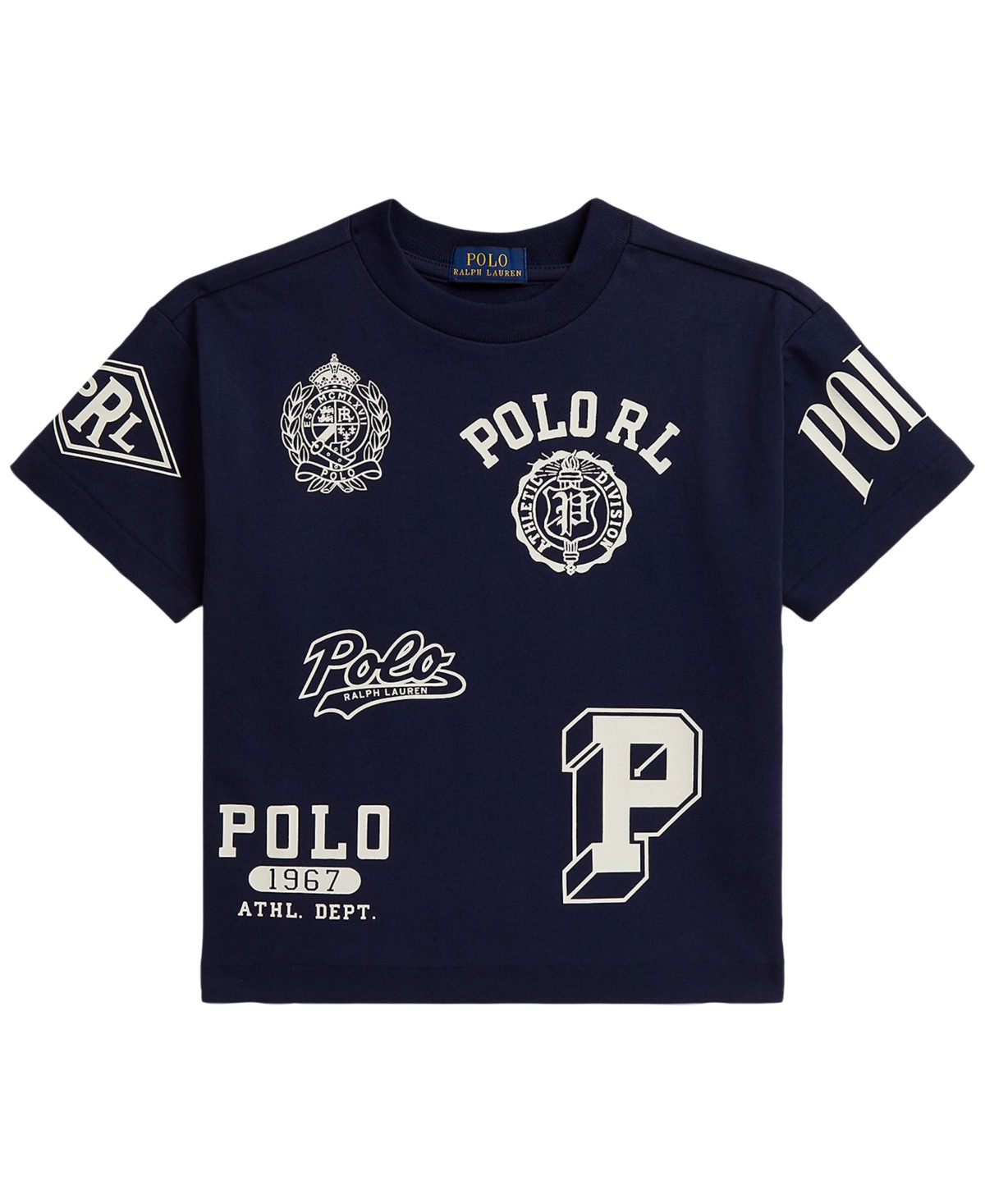 Polo Ralph Lauren Boys' 2T-7 Big Fit Cotton Graphic T-Shirt — фото 1