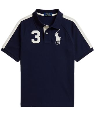 Boys' 8-20 Big Pony Cotton Mesh Polo Shirt