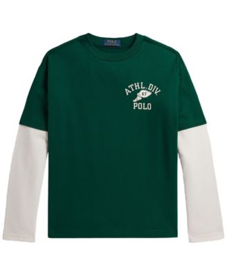 Boys' 8-20 Big Fit Cotton Layered Effect T-Shirt