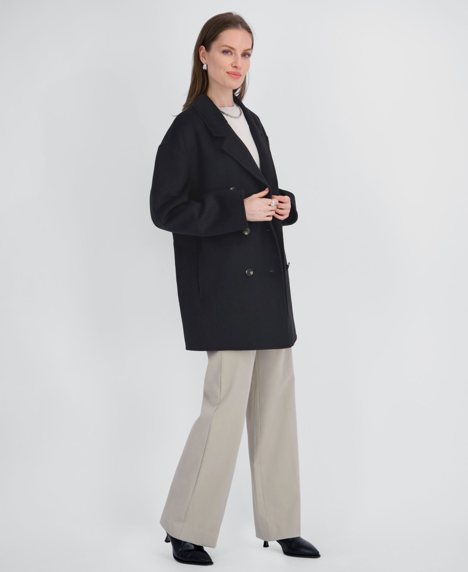 Women's Double-Faced Belted Coat