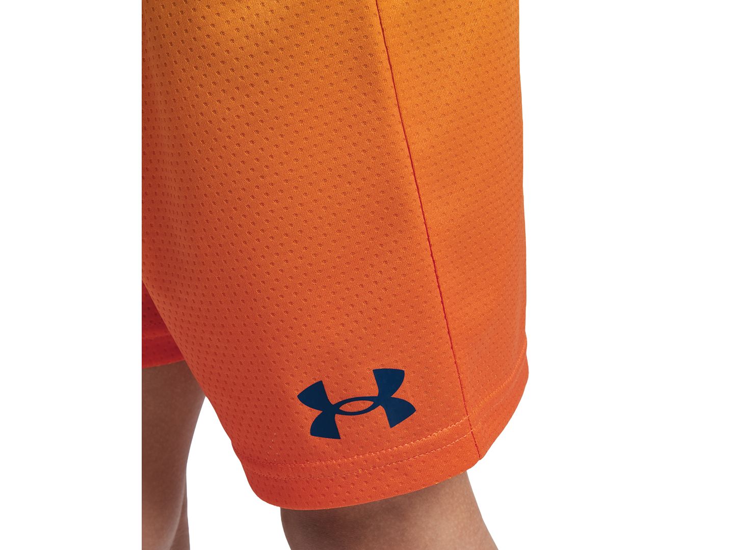 Детский комплект Under Armour: худи с длинным рукавом и шорты, 2-7 лет, 2 предмета, цвет: Тёмно-синий / Оранжевый — фото 6