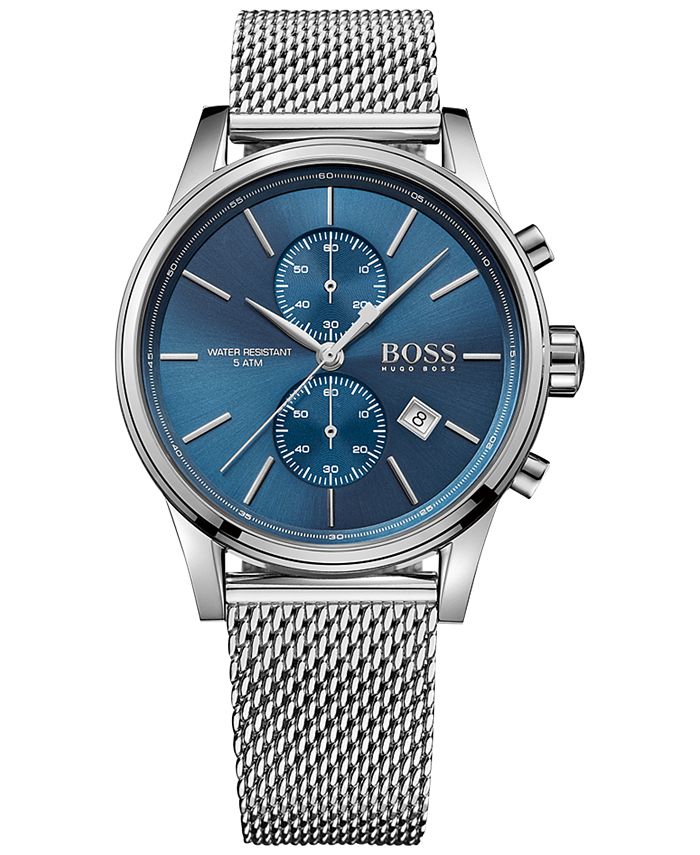 BOSS Hugo Boss Men s Chronograph Jet Stainless Steel Mesh Bracelet