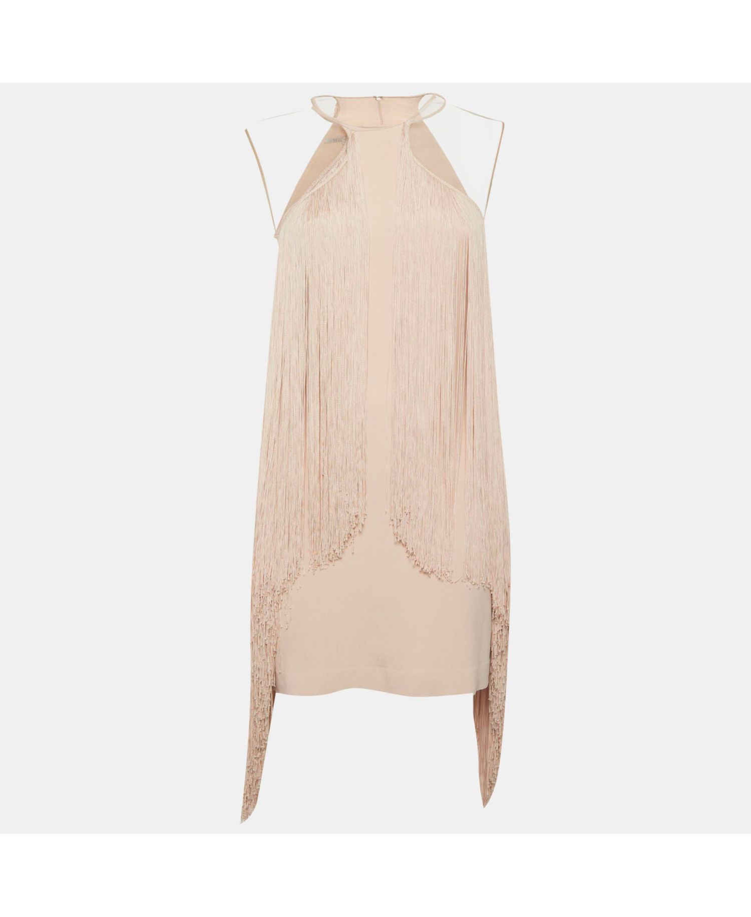 Women's Crepe Fringed Mini Dress