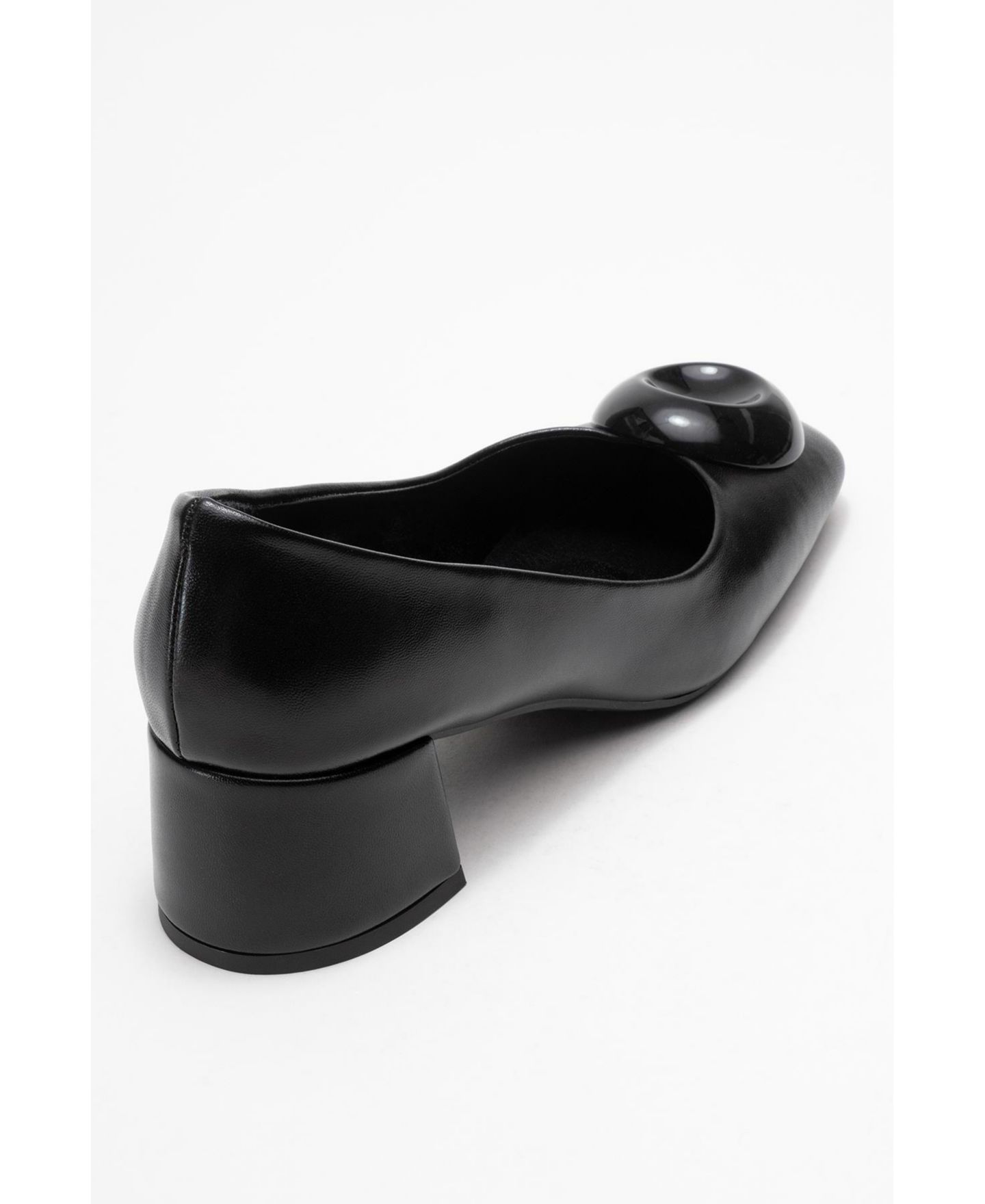 Женские туфли Prologue Shoes Mila Buckle Square Toe Block Heel, цвет: Чёрный — фото 7