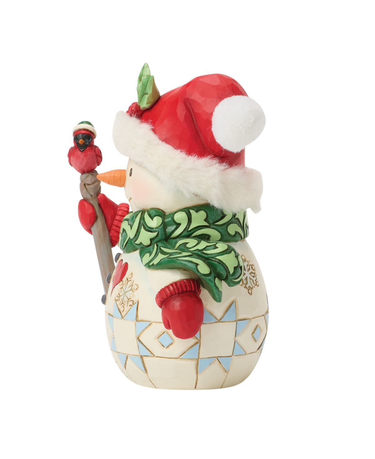 Jim Shore Heartwood Creek Fig Snowman with Bird