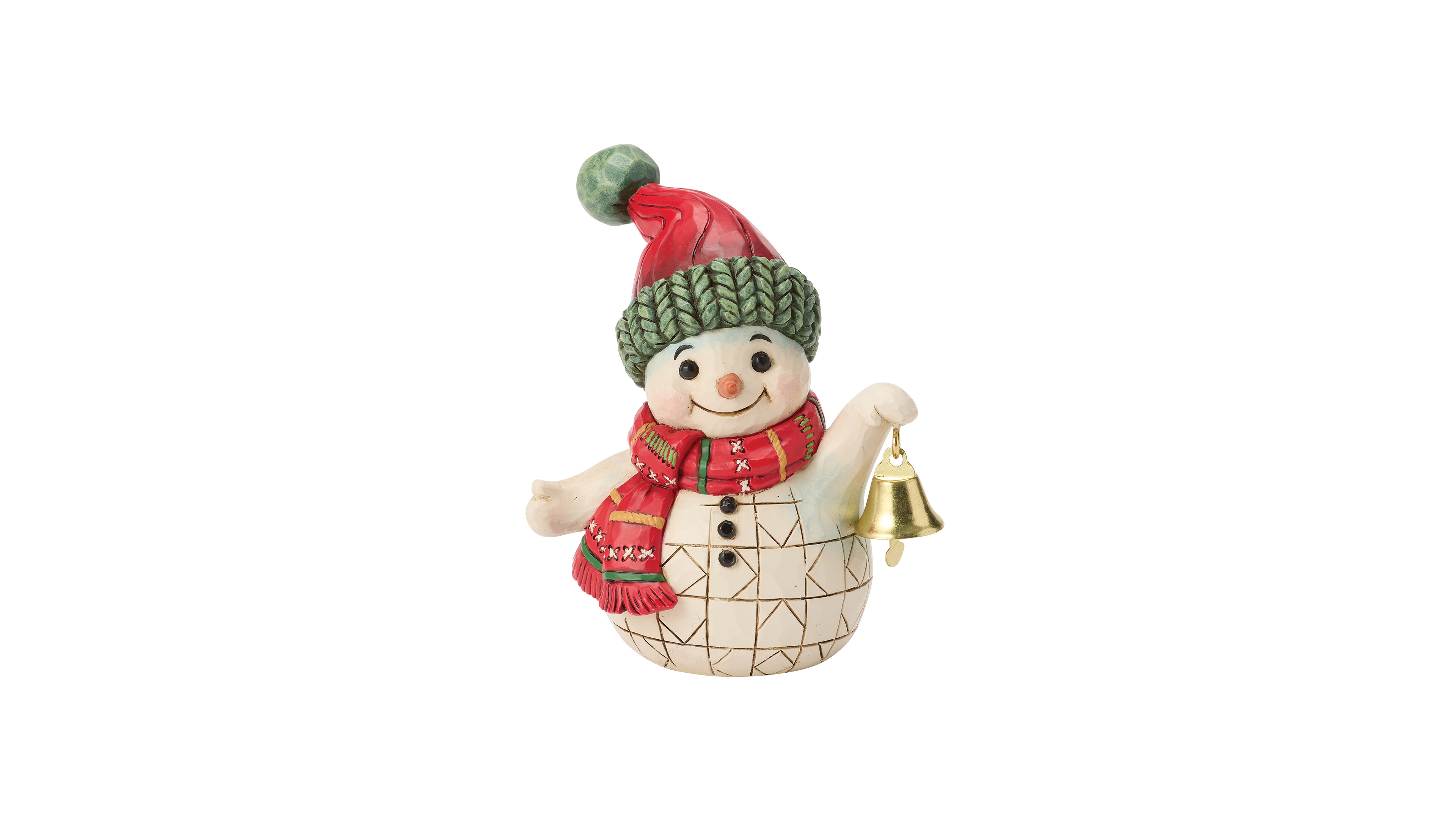 Jim Shore Heartwood Creek Fig Snowman with Bell
