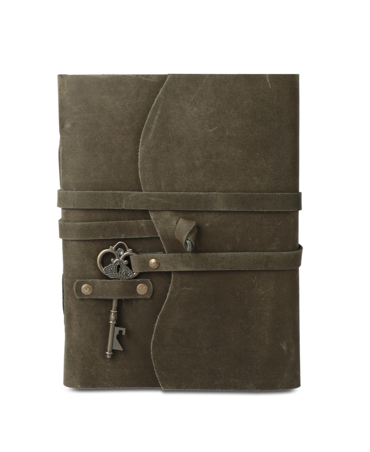 Gnuadz Leather Journal Deckle Edge Paper Vintage Key Handmade Notebook Diary Sketch Writing Pad