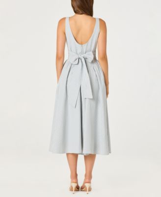 astr the label square neck midi dress ASTR the Label Vinya Dress Plaid / L