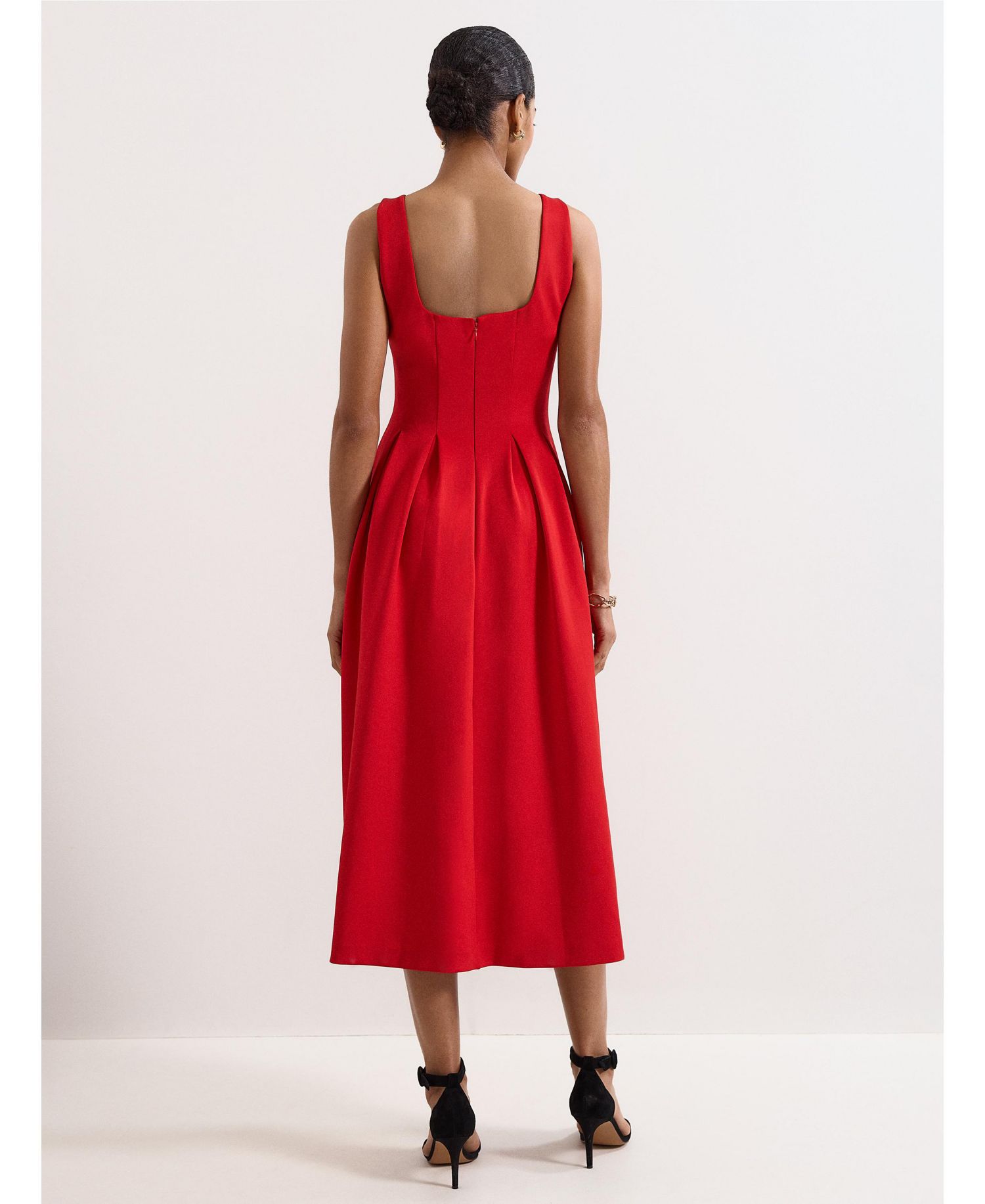 Women's Katie Square-Neck Midi Dress