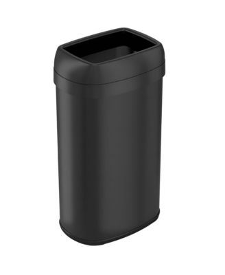 16 Gallon Oval Open Top Kitchen Trash Can with AbsorbX Odor Filter
