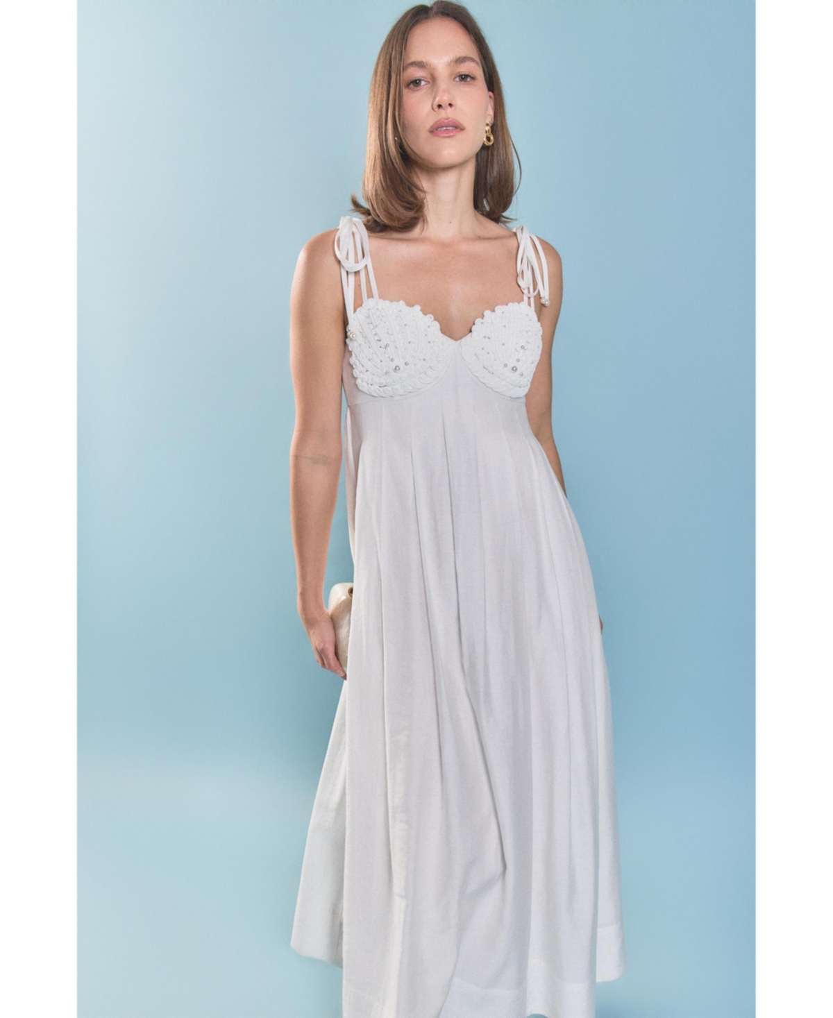 English Factory Women's Pearl Seashell Maxi Dress