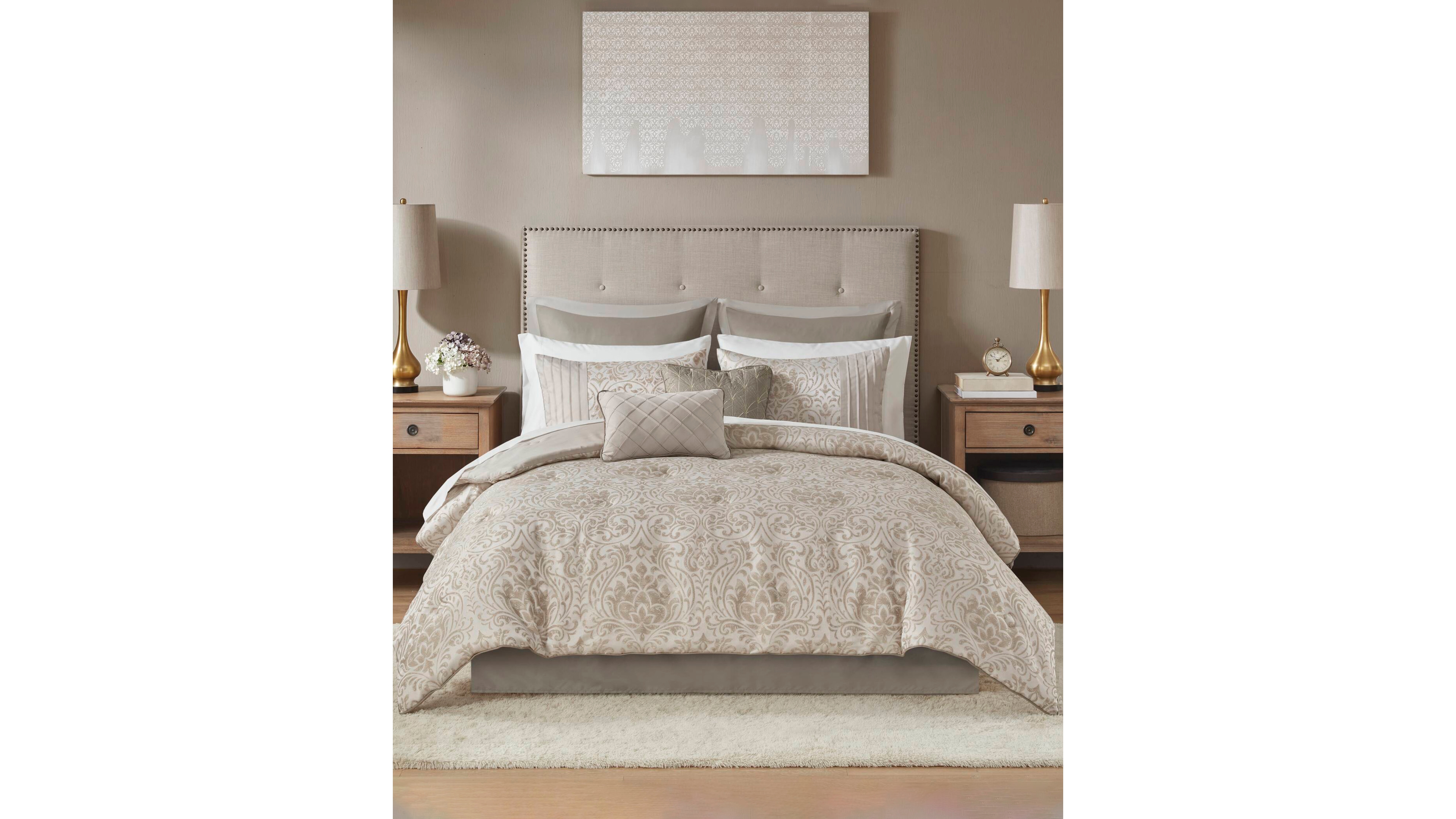 Madison Park Emilia Jacquard 12-Pc. Comforter Set, King
