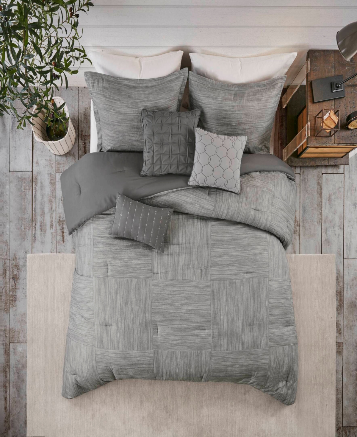 Madison Park Walter Seersucker 7-Pc. Comforter Set