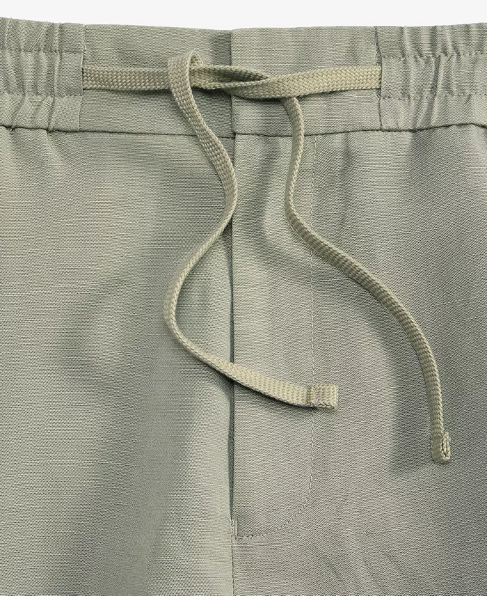 Men's Lightweight Linen Drawstring Pants - thumbnail 5