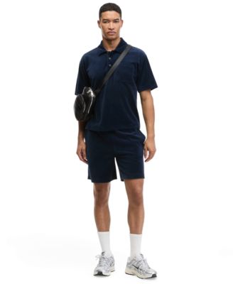 Men's Velour Pull-On Shorts, 7" Inseam