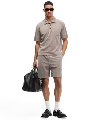 Men's Velour Pull-On Shorts, 7" Inseam