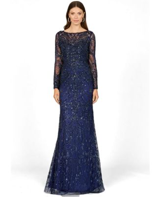 Women's Long Sleeve Lace Gown
