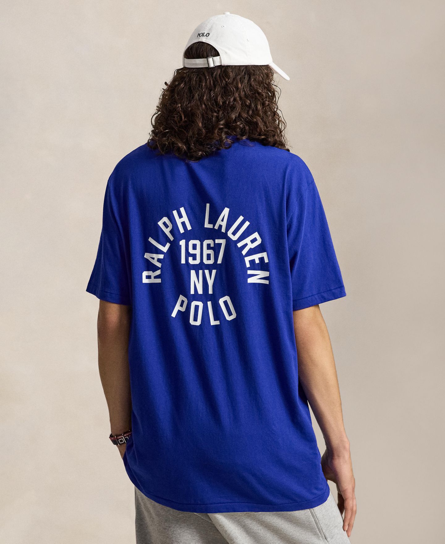 Мужская футболка Polo Ralph Lauren Big & Tall Graphic, цвет: Королевский синий — фото 4