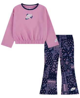 Toddler Girls' 2T-4T Retro Remix Top and Leggings, 2-Piece Set