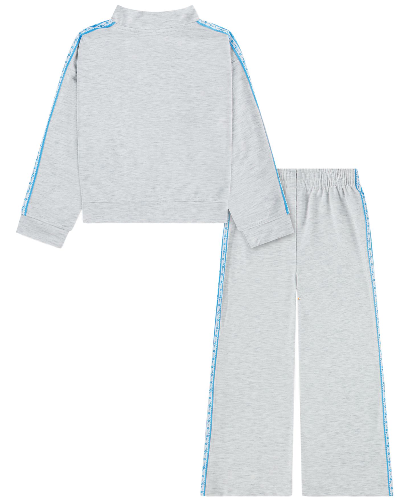 Комплект Nike Retro Remix Jacket and Pants, 2-Piece Set для девочек, цвет: Берёзовый меланжевый — фото 2