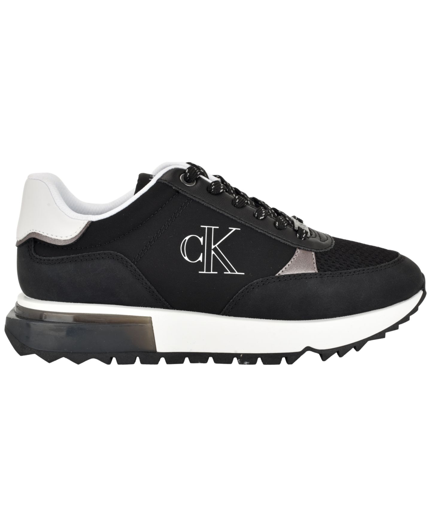 Женские брюки Calvin Klein Melidee Logo Lace-Up, цвет: Чёрный / Белый — фото 2