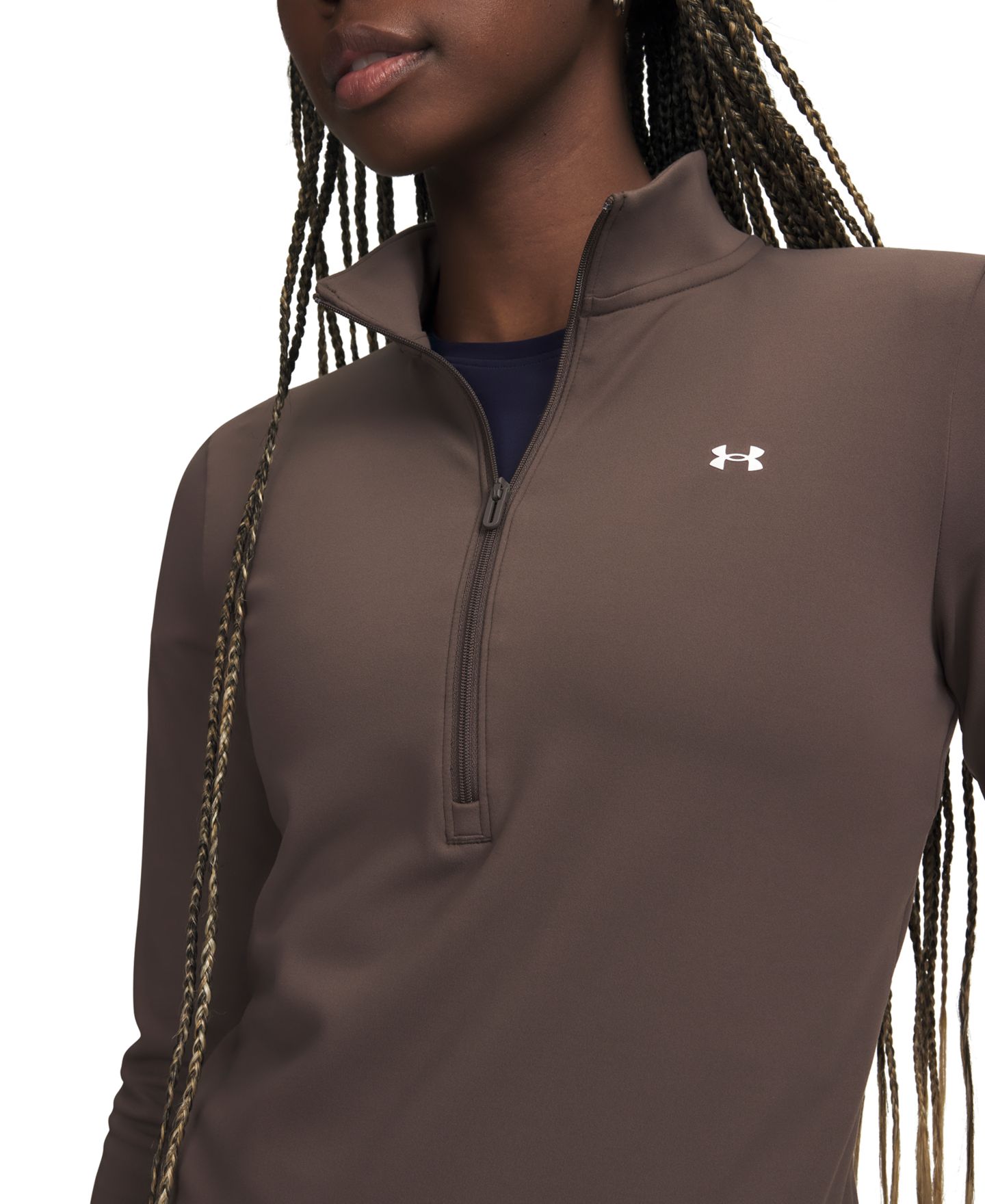 Женские толстовки Under Armour Motion Half-Zip, цвет: Перечный — фото 3